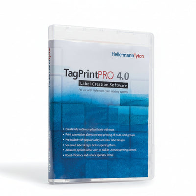 HellermannTyton 556-00037 TagPrint Pro 4.0, Label Printing Software, 5 License Network Program, 1/pkg