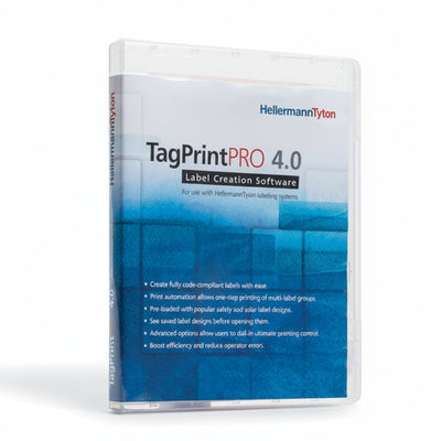 HellermannTyton 556-00044 TagPrint Pro 4.0, Label Printing Software, Upgrade, 3 User to 5 User, Serial # Required, 1/pkg