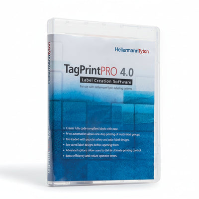 HellermannTyton 556-00045 TagPrint Pro 4.0, Label Printing Software, Upgrade, 5 User to 10 User, Serial # Required, 1/pkg