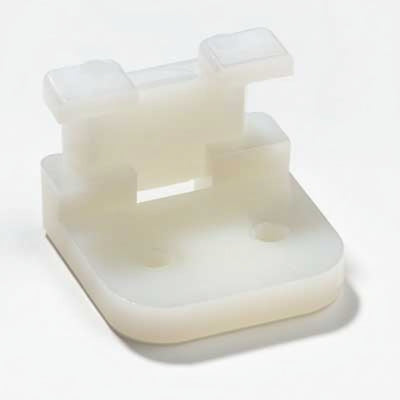 Thomas & Betts TC109 Cable Tie Right-Angle Bundle Support Mounting Base .563x.438" Natural Nylon 6.6 Screw Mounting- #2 Screw For Use with Cable Ties Up to 50 lbs