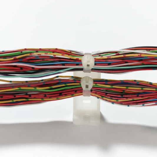 Thomas & Betts TC103 Cable Tie Single-Bundle Mounting Base .625x3.08" Natural Nylon 6.6 Screw Mounting- 1/4 Screw For Use with Cable Ties Up to 120 lbs