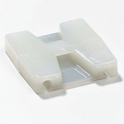Thomas & Betts TC5342A Cable Tie 2-Way Mounting Base 1x1" Natural Nylon 6.6 Adhesive Mounting- For Use with Cable Ties Up to 50 lbs.