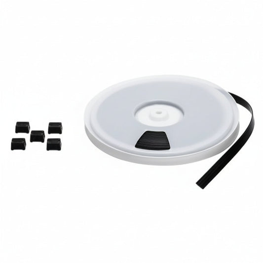 HellermannTyton TELS-1 Extended-Length Tie, POM, Black, 50 ft reel of strap and 30 heads/pkg