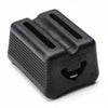 HellermannTyton TELS-H Extended-Length Tie Heads, POM, Black, 25/pkg