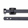 6" 300lb Releasable Black Polyester Coated 316 Stainless Steel Cable Ties 100/bag Part #SSPC6R-HD-C