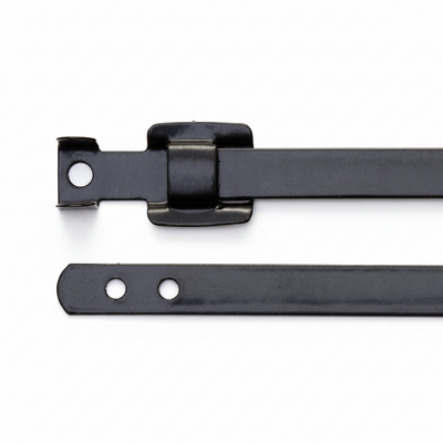 12" 330lb Releasable Black PPA Coated Stainless Steel Cable Ties 100/bag Part #SSPC12R-PPA-330-C