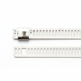 7" 150lb 316 Stainless Steel Ladder Cable Ties 100/bag