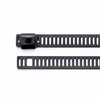 7" 150lb Black Polyester Coated 316 Stainless Steel Ladder Cable Ties 100/bag Part #SSPC7-LD-Ladder-C