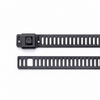 11" 150lb Black Polyester Coated 316 Stainless Steel Ladder Cable Ties 100/bag Part #SSPC11-LD-Ladder-C