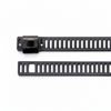 17" 150lb Black Polyester Coated 316 Stainless Steel Ladder Cable Ties 100/bag Part #SSPC17-LD-Ladder-C