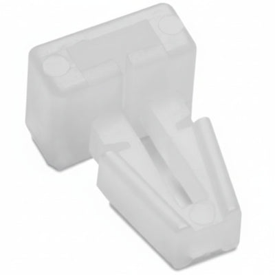 HellermannTyton TM1SF9M4 Push-Button Cable Tie Mount, .25" Hole, .13" Max Panel, .2" Max Tie Width, PA66, Natural, 1000/pkg