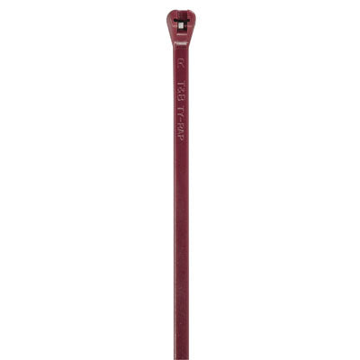 Thomas & Betts TYV525M 7" 50lb Maroon Low-Smoke Fluoropolymer Cable Tie 100/Bag