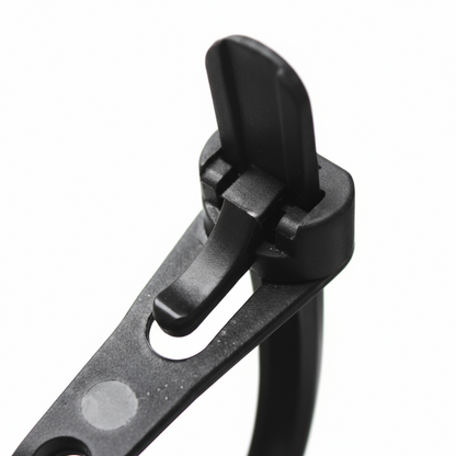 10" 50lb Black Trigger Releasable Cable Ties 100/bag Part #RT10-50-0C-.30
