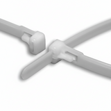 10" 50lb Natural Trigger Releasable Cable Ties 100/bag Part #RT10-50-9C-.30