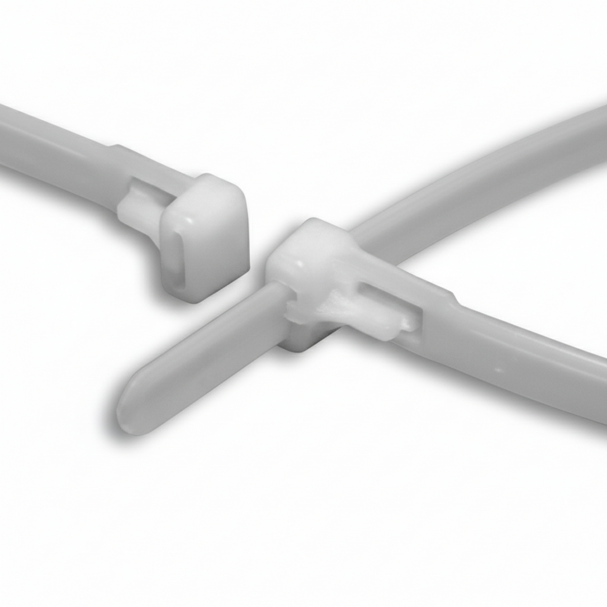 11" 50lb Natural Trigger Releasable Cable Ties 100/bag Part #RT11-50-9C-.30