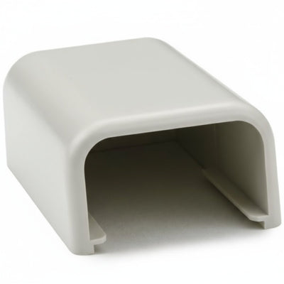 HellermannTyton TSR1FW-36 End Cap, 3/4", PVC, Office White, 1/bag