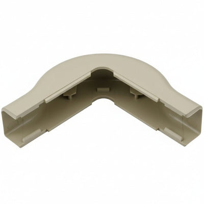HellermannTyton TSR1I-29-1 External Corner Cover, 3/4", 1" Bend Radius, PVC, Ivory, 10/bag