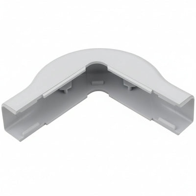 HellermannTyton TSR1W-29-1 External Corner Cover, 3/4", 1" Bend Radius, PVC, White, 1/bag