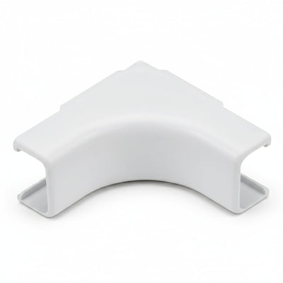 HellermannTyton TSR1W-33 Internal Corner Cover, 3/4", 1" Bend Radius, PVC, White, 1/bag