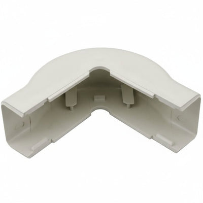 HellermannTyton TSR2FW-29-1 External Corner Cover, 1-1/4", 1" Bend Radius, PVC, Office White, 10/bag