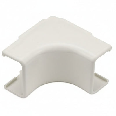 HellermannTyton TSR2FW-33-1 Internal Corner Cover, 1-1/4", 1" Bend Radius, PVC, Office White, 10/bag