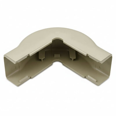 HellermannTyton TSR2I-29-1 External Corner Cover, 1-1/4", 1" Bend Radius, PVC, Ivory, 1/bag