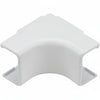 HellermannTyton TSR2W-33-1 Internal Corner Cover, 1-1/4", 1" Bend Radius, PVC, White, 10/bag