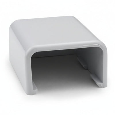 HellermannTyton TSR2W-36 End Cap, 1-1/4", PVC, White, 1/bag