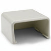 HellermannTyton TSR3FW-36 End Cap, 1-3/4", PVC, Office White, 1/bag