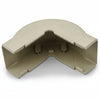 HellermannTyton TSR3I-29-1 External Corner Cover, 1-3/4", 1" Bend Radius, PVC, Ivory, 1/bag