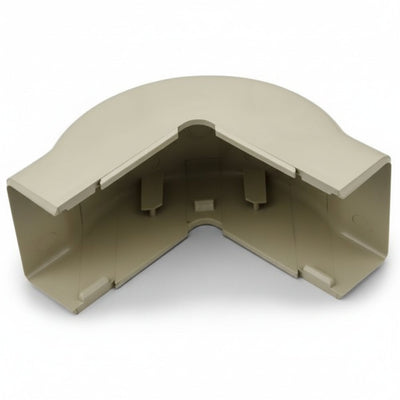 HellermannTyton TSR3I-29-1 External Corner Cover, 1-3/4", 1" Bend Radius, PVC, Ivory, 1/bag
