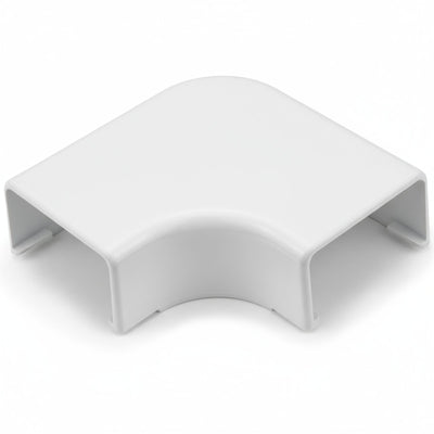 HellermannTyton TSR3W-25-1 Elbow Cover, 1-3/4", 1" Bend Radius, PVC, White, 1/bag