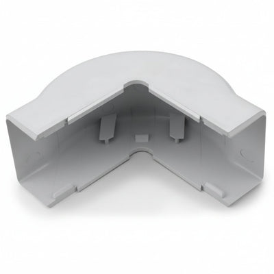HellermannTyton TSR3W-29-1 External Corner Cover, 1-3/4", 1" Bend Radius, PVC, White, 1/bag