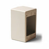 HellermannTyton TSRFW-JB3 Single Gang Junction Box, 2.77" Deep, PVC, Office White, 1/bag