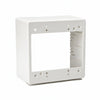 HellermannTyton TSRFW-JBD2 Dual Gang Junction Box, 2.77" Deep, PVC, Office White, 1/bag