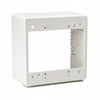 HellermannTyton TSRPFW-JBD Dual Gang Junction Box, 2.77" Deep, PVC, Office White, 1/bag