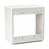 HellermannTyton TSRPFW-JBD2 Dual Gang Junction Box, 2.77" Deep, PVC, Office White, 1/bag