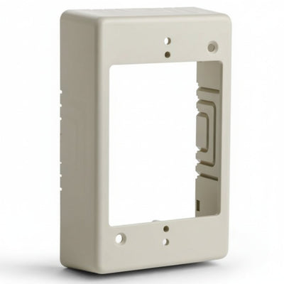 HellermannTyton TSRI-JB1 Single Gang Junction Box, 1-1/4" Deep, PVC, Ivory, 1/bag