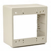 HellermannTyton TSRPI-JBD2 Dual Gang Junction Box, 2.77" Deep, PVC, Ivory, 1/bag