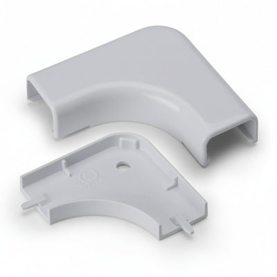 HellermannTyton TSRP1W-25-1 Elbow Cover, 3/4", 1" Bend Radius, PVC, White, 1/bag