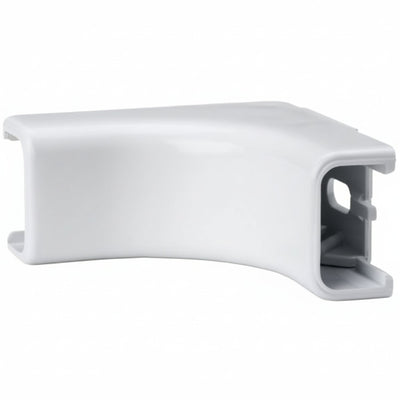 HellermannTyton TSRP1W-33-1 Internal Corner Cover, 3/4", 1" Bend Radius, PVC, White, 10/bag