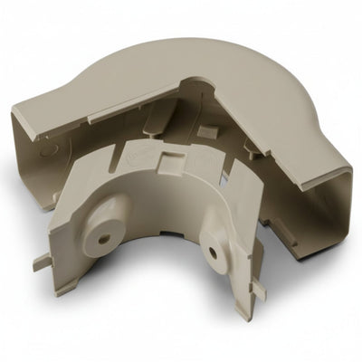 HellermannTyton TSRP2I-29-1 External Corner Cover, 1-1/4", 1" Bend Radius, PVC, Ivory, 1/bag