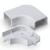 HellermannTyton TSRP2W-25-1 Elbow Cover, 1-1/4", 1" Bend Radius, PVC, White, 10/bag