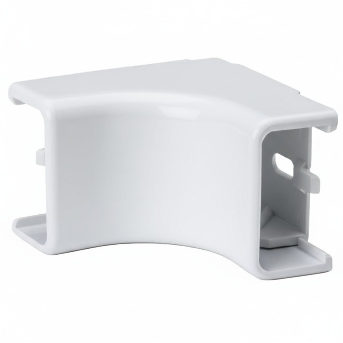 HellermannTyton TSRP2W-33-1 Internal Corner Cover, 1-1/4", 1" Bend Radius, PVC, White, 1/bag
