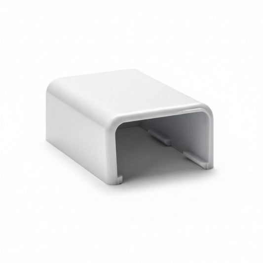 HellermannTyton TSRP2W-36 End Cap, 1-1/4", PVC, White, 1/bag
