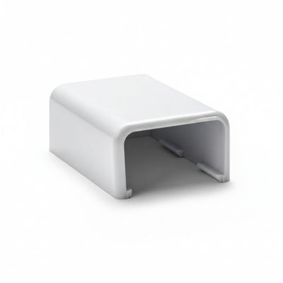 HellermannTyton TSRP2W-36 End Cap, 1-1/4", PVC, White, 1/bag