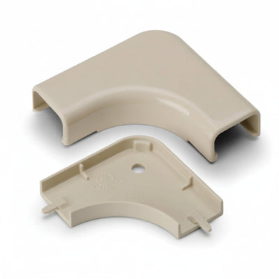 HellermannTyton TSRP3I-25-1 Elbow Cover, 1-3/4", 1" Bend Radius, PVC, Ivory, 1/bag