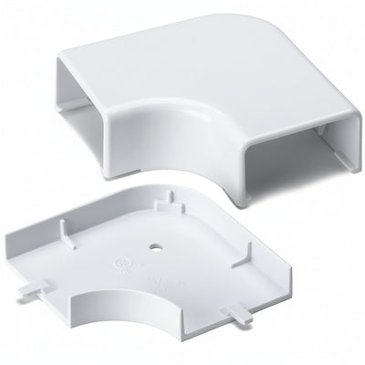 HellermannTyton TSRP3W-25-1 Elbow Cover, 1-3/4", 1" Bend Radius, PVC, White, 1/bag