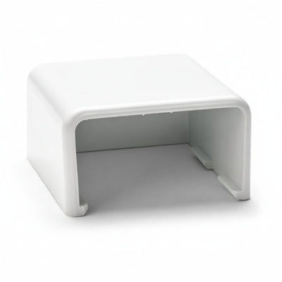 HellermannTyton TSRP3W-36 End Cap, 1-3/4", PVC, White, 1/bag
