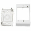 HellermannTyton TSRPFW-JB1 Single Gang Junction Box, 1-1/4" Deep, PVC, Office White, 1/bag